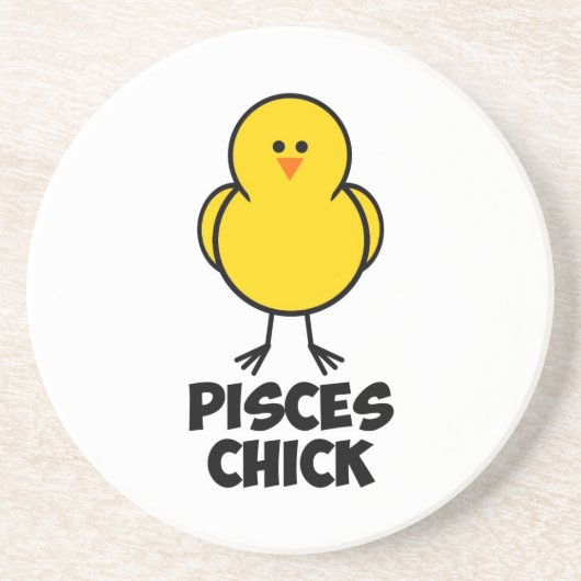 Pisces Chick Zandsteen Onderzetter (Voorkant)