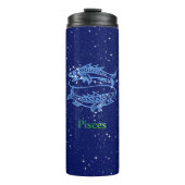 Pisces Constellation and Zodiac Sign met sterren Thermosbeker (Voorkant)