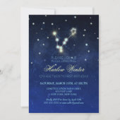 Pisces Constellation Birthday Party Kaart (Voorkant)