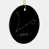 Pisces Constellation Ceramic Ornament (Rechts)