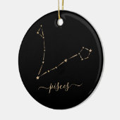 Pisces Constellation Ceramic Ornament (Links)