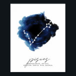 Pisces Constellation Character Traits Poster<br><div class="desc">Pisces Constellation Character Traits</div>