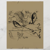 Pisces Constellation Hevelius 1690 Decor (Voorkant)