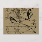 Pisces Constellation Hevelius 1690 Decor Briefkaart (Voorkant)