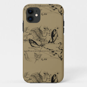 Pisces Constellation Hevelius 1690 Decor iPhone 11 Hoesje