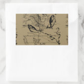 Pisces Constellation Hevelius 1690 Decor Rechthoekige Sticker (Tas)