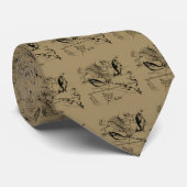 Pisces Constellation Hevelius 1690 Decor Stropdas (Opgerold)