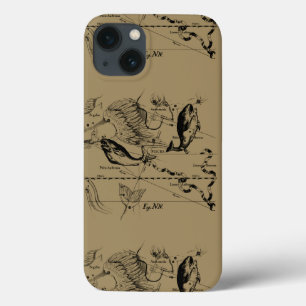 Pisces Constellation Hevelius 1690 Engraving iPhone 13 Hoesje