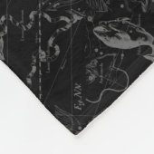 Pisces Constellation Hevelius 1690 feb19 - maart 2 Fleece Deken (Hoek)