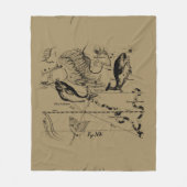 Pisces Constellation Hevelius 1690 feb19 - maart 2 Fleece Deken (Voorkant)