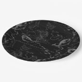 Pisces Constellation Hevelius 1690 feb19 - maart 2 Papieren Bordje (Gekanteld)