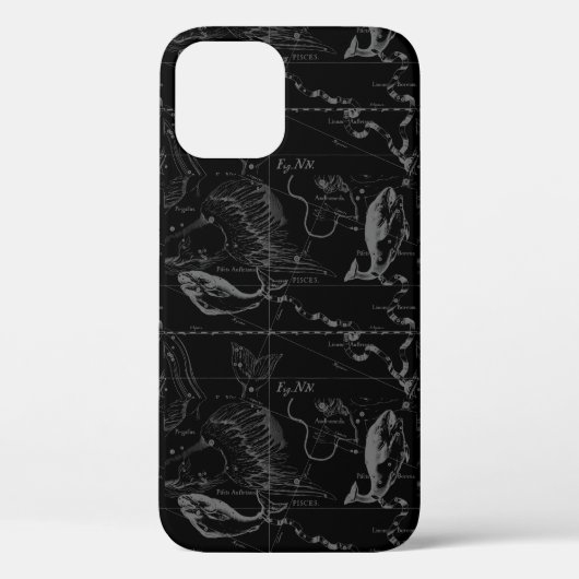 Pisces Constellation Hevelius 1690 Map Engraving Case-Mate iPhone Case (Achterkant)