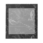 Pisces Constellation Hevelius 1690 on Black Notitieblok (Voorkant)