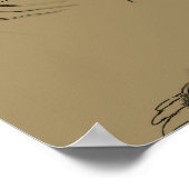 Pisces Constellation Hevelius 1690 op Taupe Poster (Hoek)