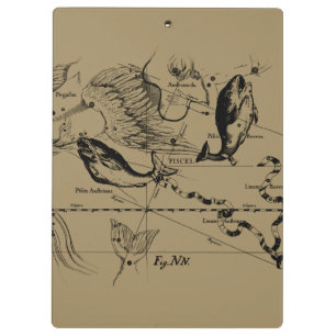 Pisces Constellation Hevelius circa 1690 Klembord
