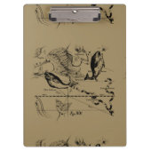 Pisces Constellation Hevelius circa 1690 Klembord (Voorkant)