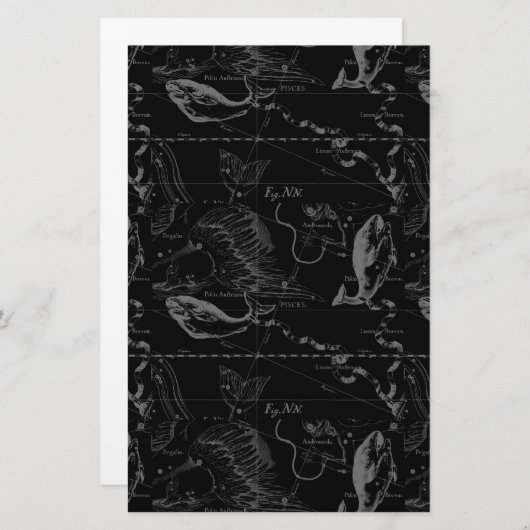Pisces Constellation Map door Hevelius 1690 Briefpapier (Voorkant / Achterkant)