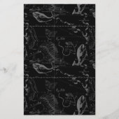 Pisces Constellation Map door Hevelius 1690 Briefpapier (Voorkant)