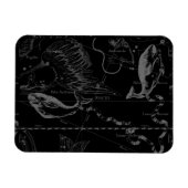 Pisces Constellation Map door Hevelius 1690 Magneet (Horizontaal)