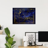 pisces constellation poster (Thuiskantoor)