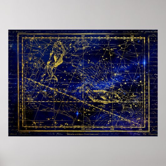 pisces constellation poster (Voorkant)