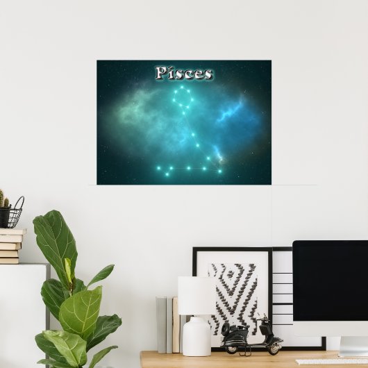 Pisces constellation poster (Thuiskantoor)