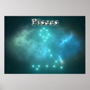Pisces constellation poster
