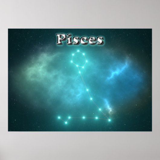 Pisces constellation poster (Voorkant)