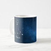 Pisces Constellation Zodiac Star Sign Koffiemok (Voorkant links)