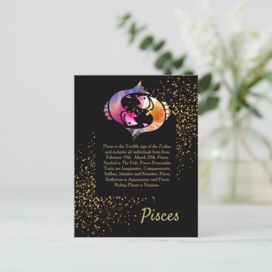 Pisces de vis briefkaart (Staand voorkant)