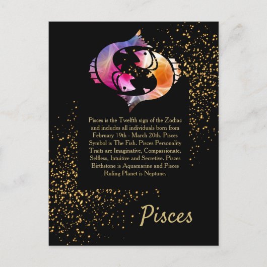 Pisces de vis briefkaart (Voorkant)