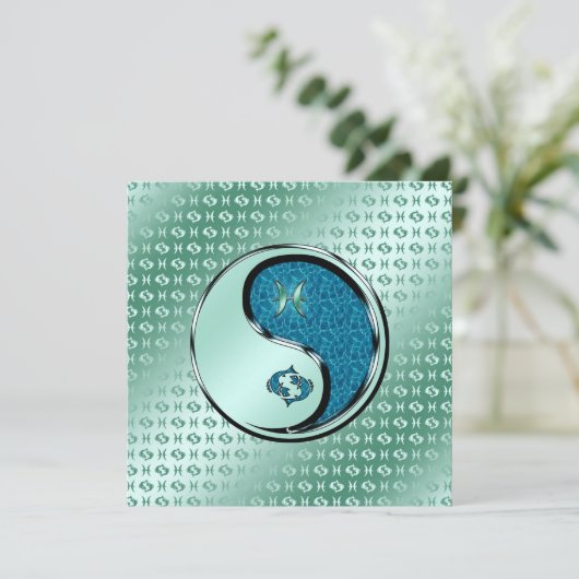 Pisces de vis kaart (Staand voorkant)