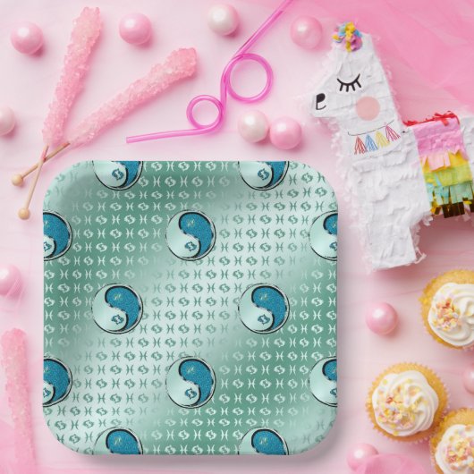 Pisces de vis papieren bordje (Feest)