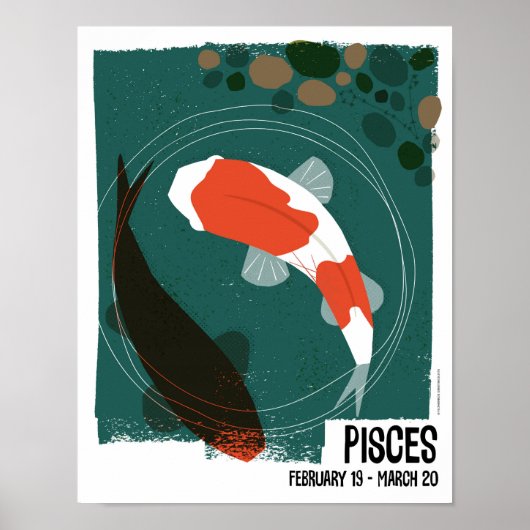 Pisces de visdierentuin poster (Voorkant)