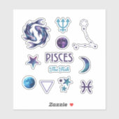 Pisces Dierenriem Sticker Collectie (Vel)