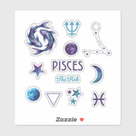 Pisces Dierenriem Sticker Collectie