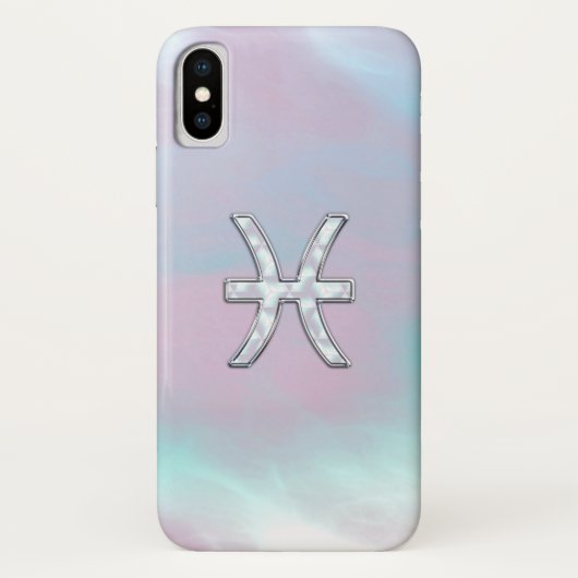 Pisces Dierenriem Symbool Moeder van Parel stijl Case-Mate iPhone Case (Achterkant)