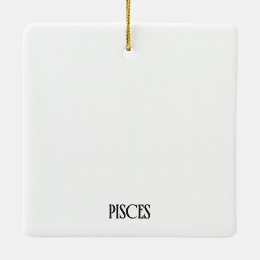 Pisces Disco Fish Pun Christmas Ornament (Achterkant)