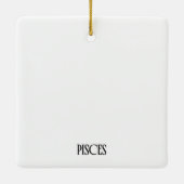 Pisces Disco Vis Kerstbal met Stomme Pun Keramisch Ornament (Achterkant)
