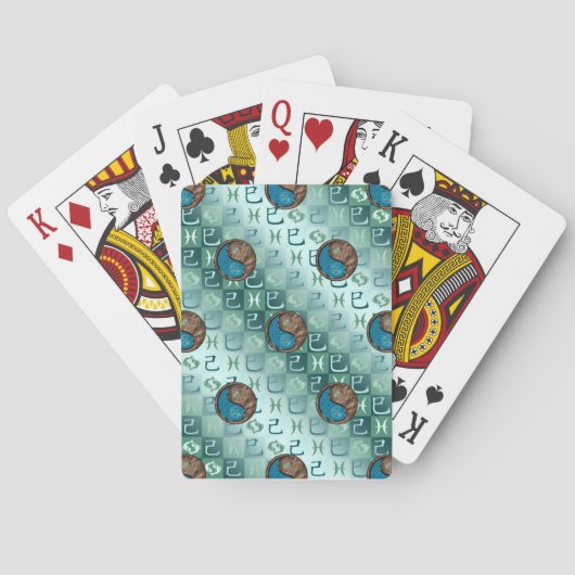 Pisces & Earth Snake Pokerkaarten (Achterkant)
