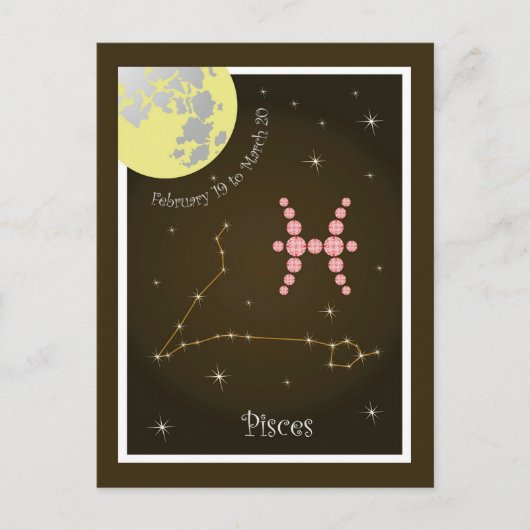 Pisces Februari 19 ton van 20 briefkaart maart (Voorkant)