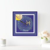 Pisces Februari - 20 Maart Uhr Vierkante Klok (Huis)