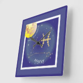 Pisces Februari - 20 Maart Uhr Vierkante Klok (Hoek)