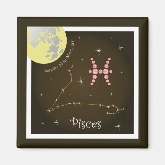 Pisces February 19 to March 20 Magnet (Voorkant)
