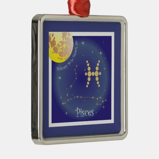 Pisces February 19 to March 20 Ornament (Rechts)