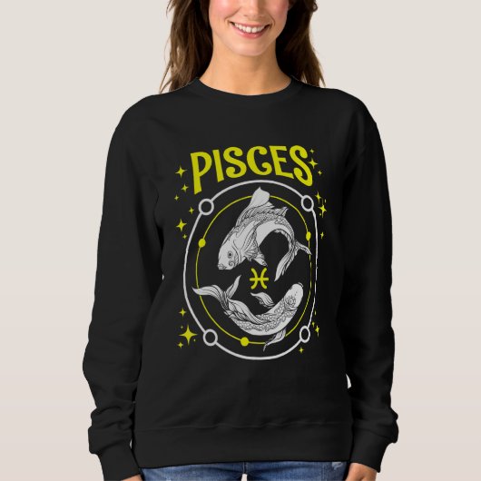 Pisces Fish Horoscope Zodiac Sign Trui (Voorkant)