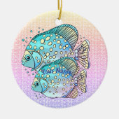 Pisces Fish Keramisch Ornament (Voorkant)