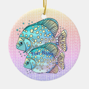 Pisces Fish Keramisch Ornament