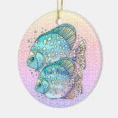 Pisces Fish Keramisch Ornament (Links)