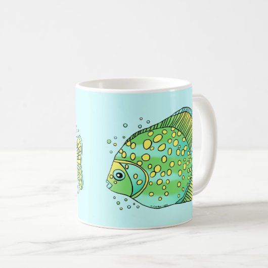 Pisces Fish Koffiemok (Voorkant rechts)